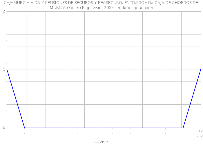 CAJAMURCIA VIDA Y PENSIONES DE SEGUROS Y REASEGURO. ENTD.PROMO.: CAJA DE AHORROS DE MURCIA (Spain) Page visits 2024 