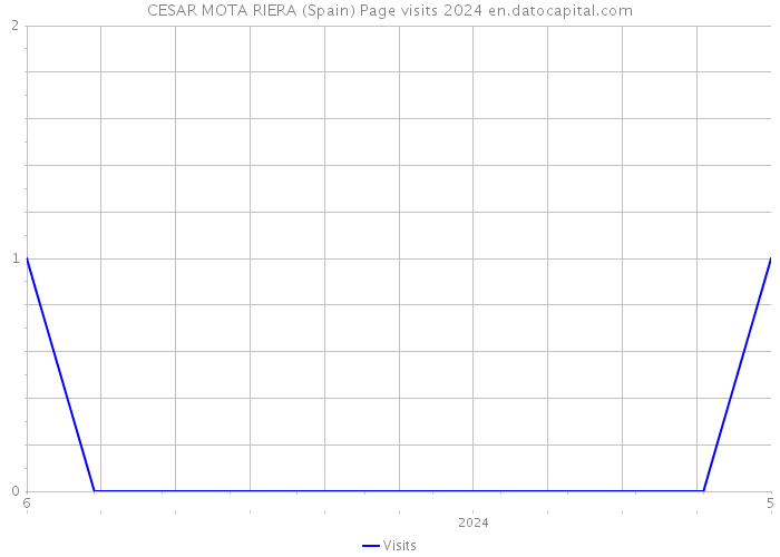 CESAR MOTA RIERA (Spain) Page visits 2024 