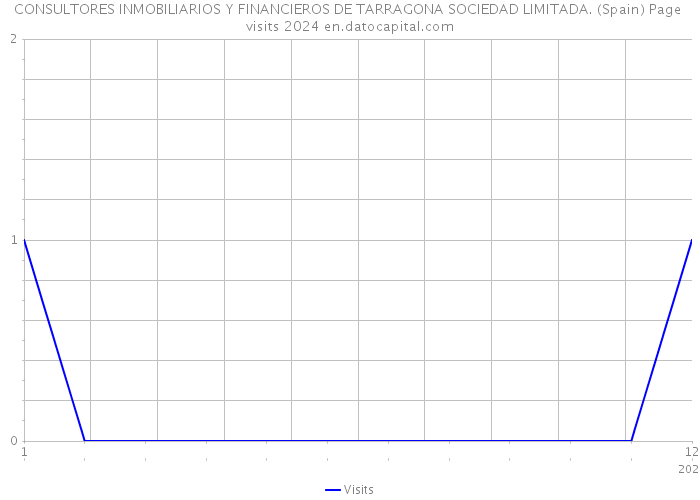 CONSULTORES INMOBILIARIOS Y FINANCIEROS DE TARRAGONA SOCIEDAD LIMITADA. (Spain) Page visits 2024 