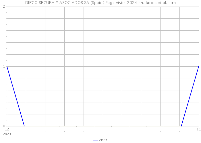 DIEGO SEGURA Y ASOCIADOS SA (Spain) Page visits 2024 