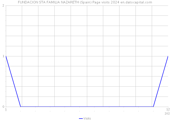 FUNDACION STA FAMILIA NAZARETH (Spain) Page visits 2024 