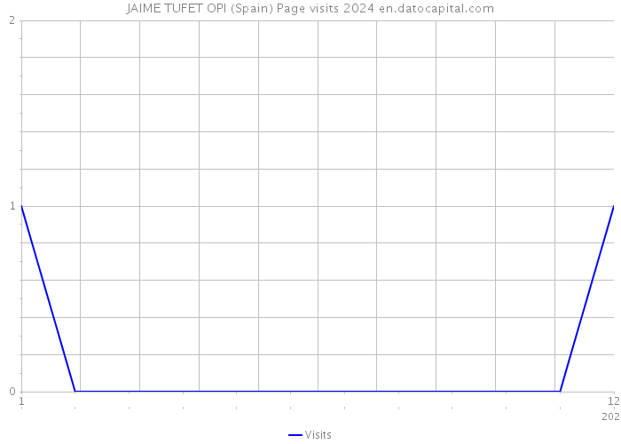 JAIME TUFET OPI (Spain) Page visits 2024 