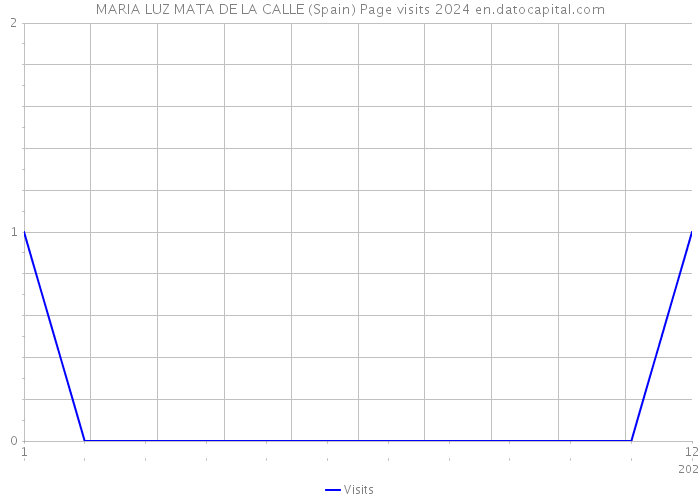 MARIA LUZ MATA DE LA CALLE (Spain) Page visits 2024 