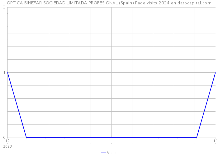 OPTICA BINEFAR SOCIEDAD LIMITADA PROFESIONAL (Spain) Page visits 2024 