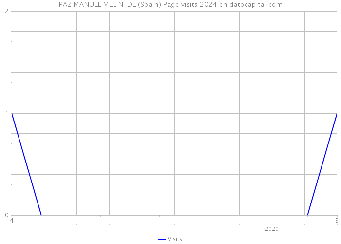 PAZ MANUEL MELINI DE (Spain) Page visits 2024 