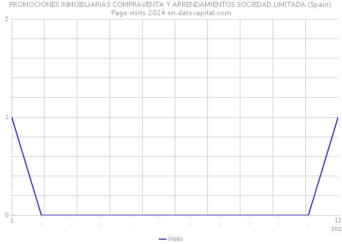 PROMOCIONES INMOBILIARIAS COMPRAVENTA Y ARRENDAMIENTOS SOCIEDAD LIMITADA (Spain) Page visits 2024 