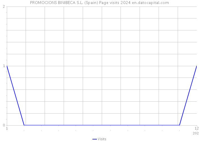 PROMOCIONS BINIBECA S.L. (Spain) Page visits 2024 