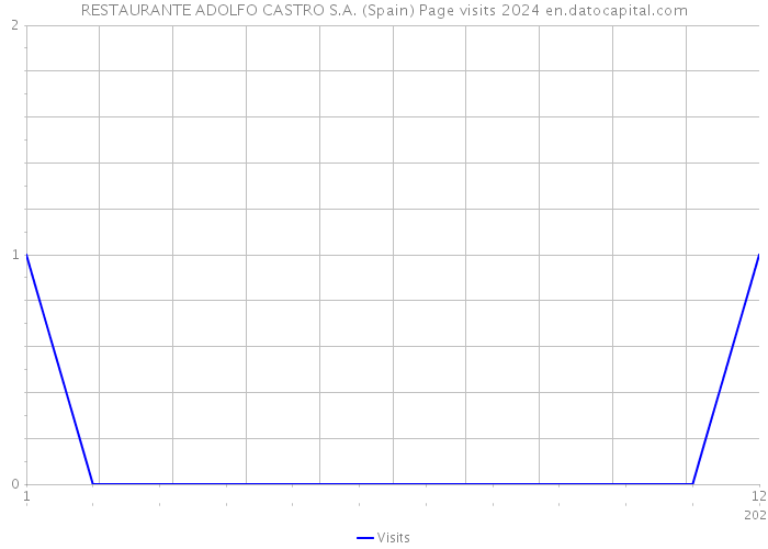 RESTAURANTE ADOLFO CASTRO S.A. (Spain) Page visits 2024 