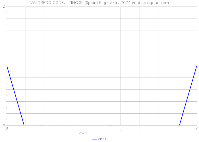 VALDREDO CONSULTING SL (Spain) Page visits 2024 