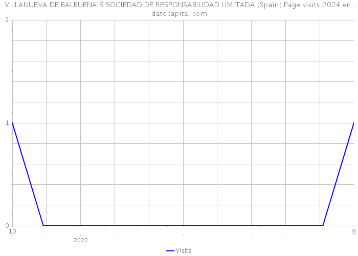 VILLANUEVA DE BALBUENA 5 SOCIEDAD DE RESPONSABILIDAD LIMITADA (Spain) Page visits 2024 