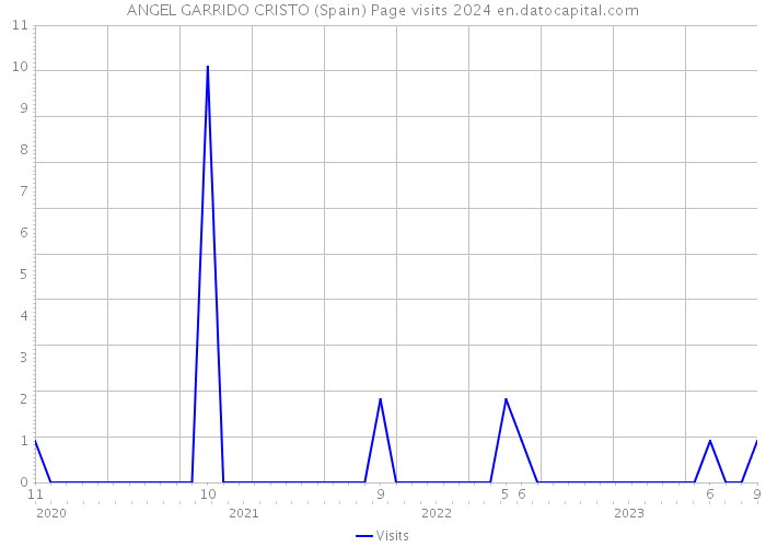 ANGEL GARRIDO CRISTO (Spain) Page visits 2024 