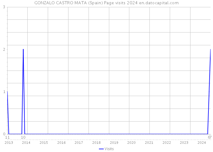 GONZALO CASTRO MATA (Spain) Page visits 2024 