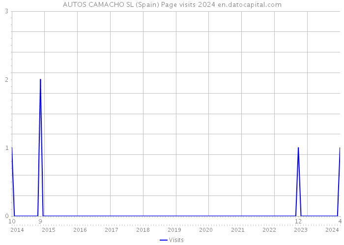 AUTOS CAMACHO SL (Spain) Page visits 2024 