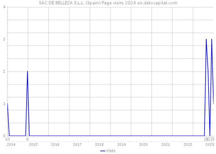 SAC DE BELLEZA S.L.L. (Spain) Page visits 2024 