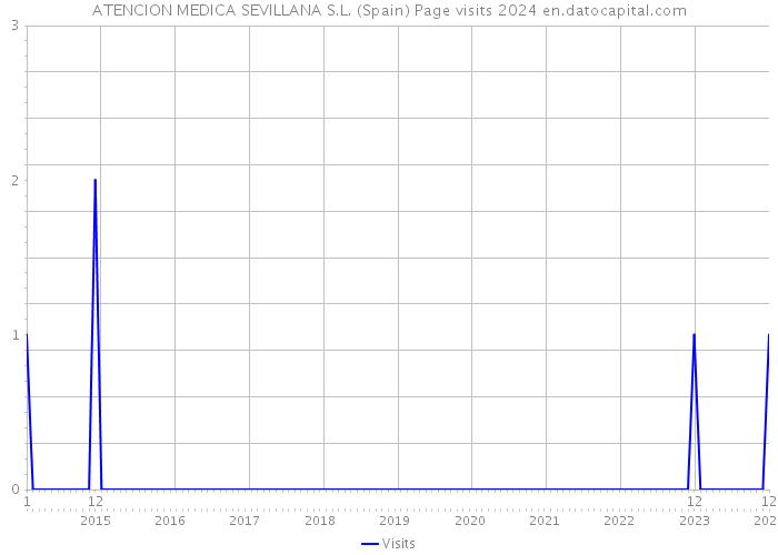 ATENCION MEDICA SEVILLANA S.L. (Spain) Page visits 2024 