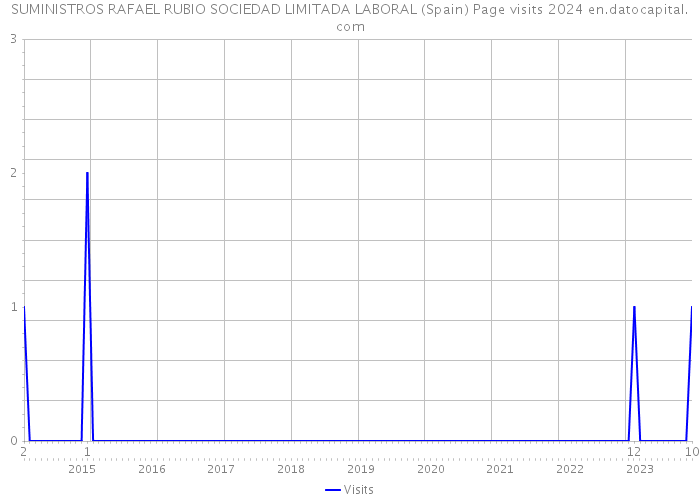 SUMINISTROS RAFAEL RUBIO SOCIEDAD LIMITADA LABORAL (Spain) Page visits 2024 