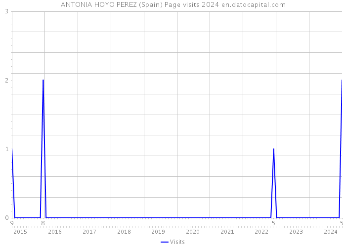 ANTONIA HOYO PEREZ (Spain) Page visits 2024 