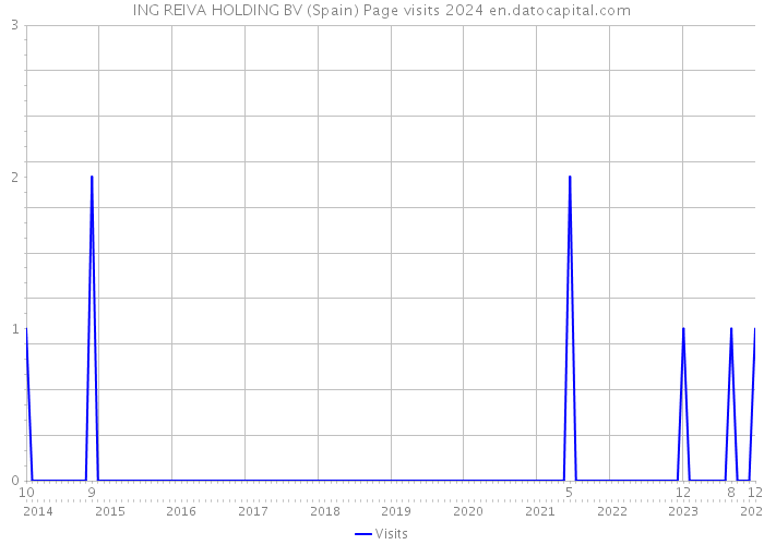 ING REIVA HOLDING BV (Spain) Page visits 2024 