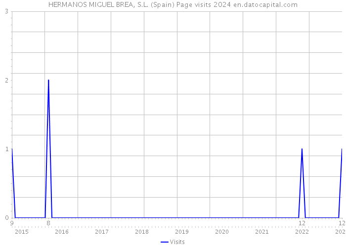 HERMANOS MIGUEL BREA, S.L. (Spain) Page visits 2024 