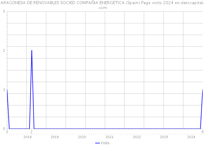 ARAGONESA DE RENOVABLES SOCIED COMPAÑIA ENERGETICA (Spain) Page visits 2024 