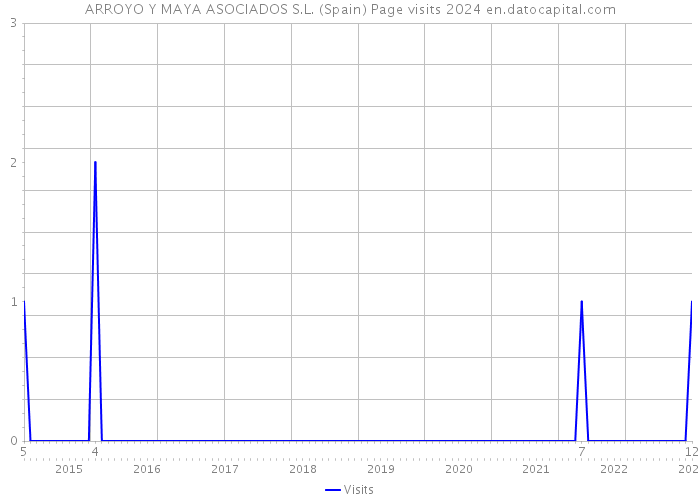 ARROYO Y MAYA ASOCIADOS S.L. (Spain) Page visits 2024 