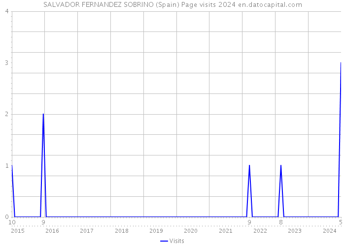 SALVADOR FERNANDEZ SOBRINO (Spain) Page visits 2024 