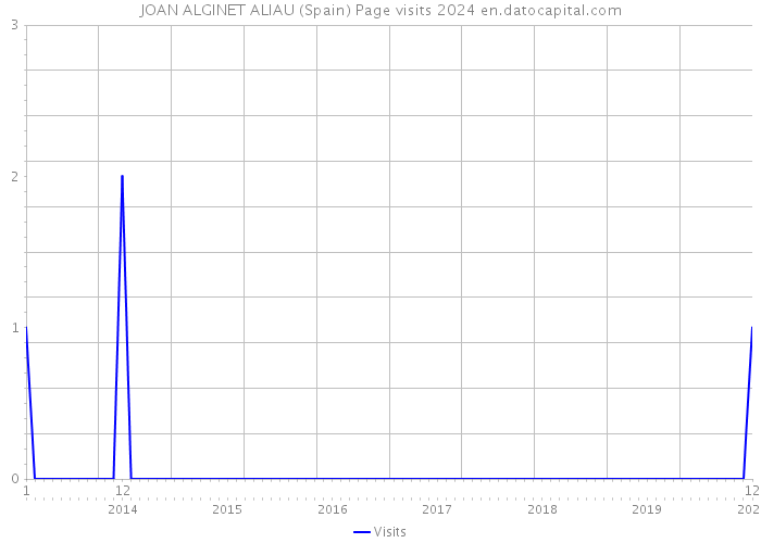 JOAN ALGINET ALIAU (Spain) Page visits 2024 