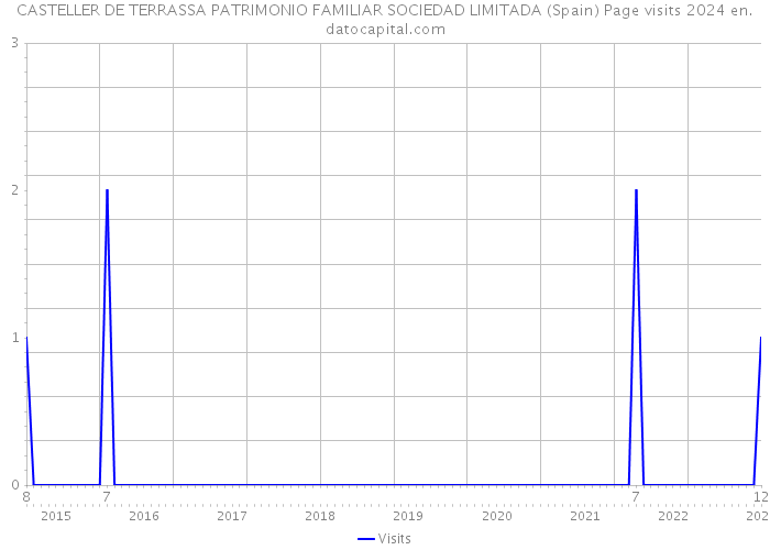 CASTELLER DE TERRASSA PATRIMONIO FAMILIAR SOCIEDAD LIMITADA (Spain) Page visits 2024 