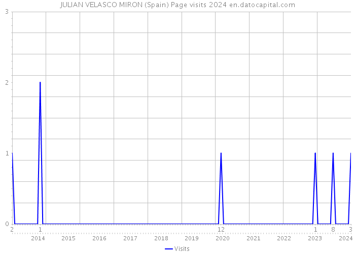 JULIAN VELASCO MIRON (Spain) Page visits 2024 
