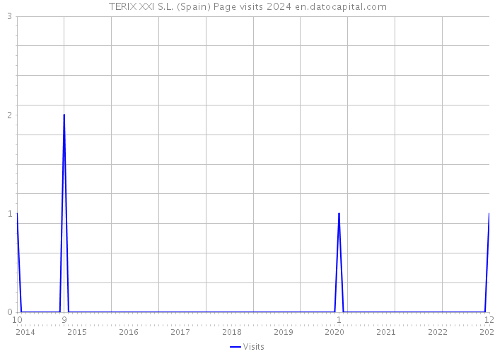 TERIX XXI S.L. (Spain) Page visits 2024 