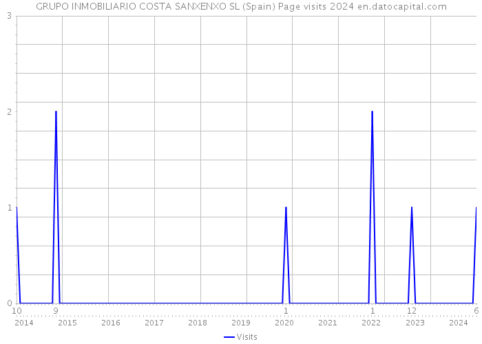 GRUPO INMOBILIARIO COSTA SANXENXO SL (Spain) Page visits 2024 