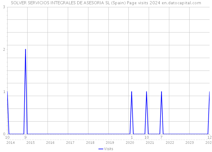 SOLVER SERVICIOS INTEGRALES DE ASESORIA SL (Spain) Page visits 2024 