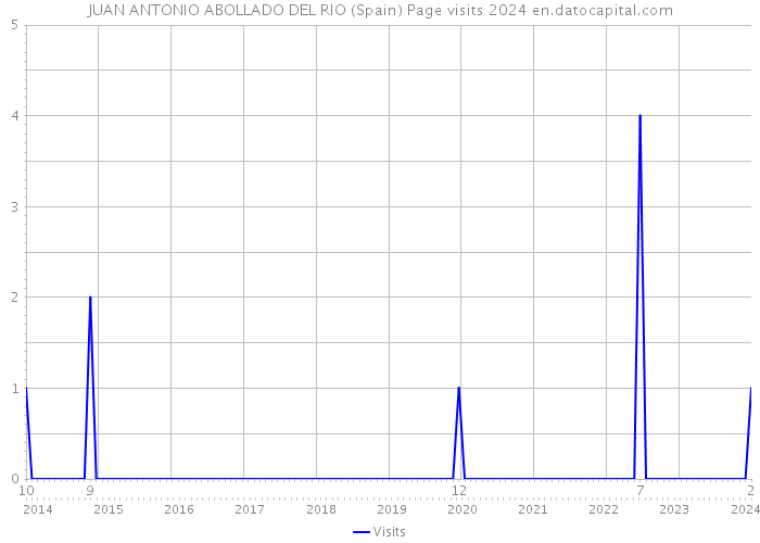 JUAN ANTONIO ABOLLADO DEL RIO (Spain) Page visits 2024 