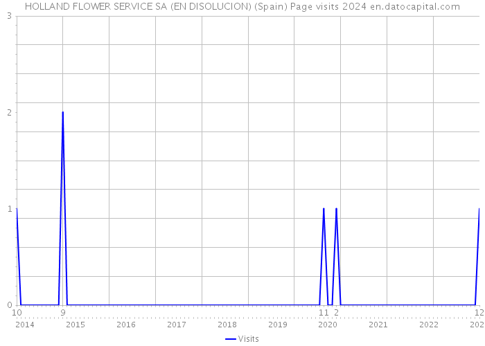 HOLLAND FLOWER SERVICE SA (EN DISOLUCION) (Spain) Page visits 2024 