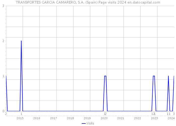 TRANSPORTES GARCIA CAMARERO, S.A. (Spain) Page visits 2024 