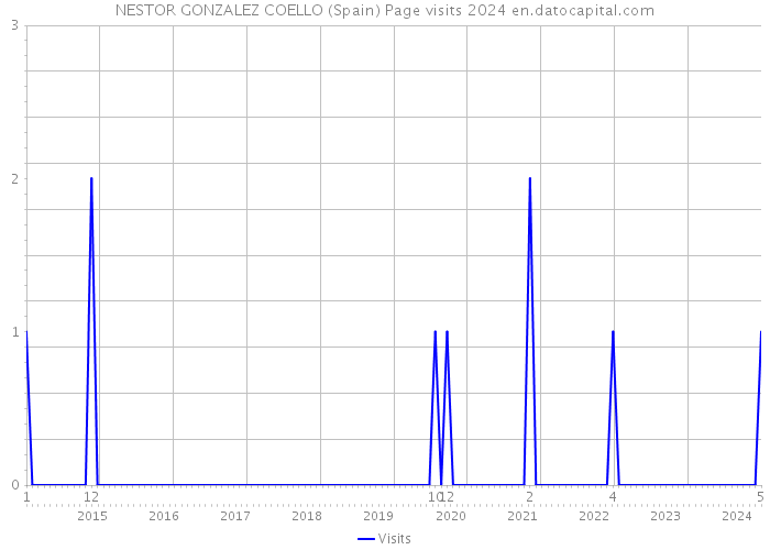 NESTOR GONZALEZ COELLO (Spain) Page visits 2024 