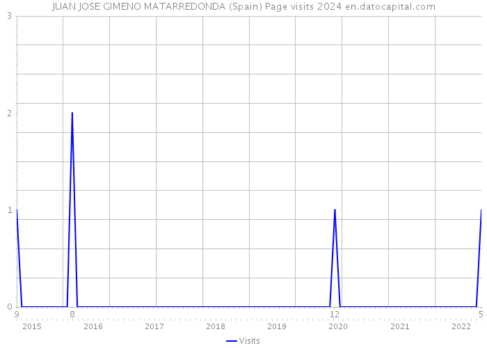 JUAN JOSE GIMENO MATARREDONDA (Spain) Page visits 2024 