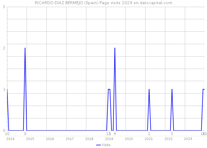 RICARDO DIAZ BERMEJO (Spain) Page visits 2024 