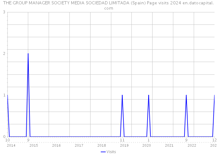 THE GROUP MANAGER SOCIETY MEDIA SOCIEDAD LIMITADA (Spain) Page visits 2024 