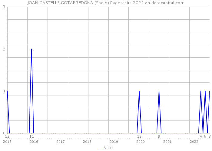 JOAN CASTELLS GOTARREDONA (Spain) Page visits 2024 
