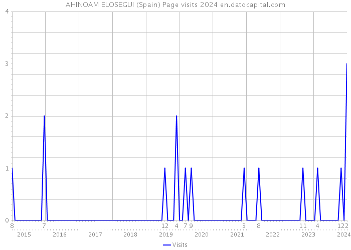 AHINOAM ELOSEGUI (Spain) Page visits 2024 