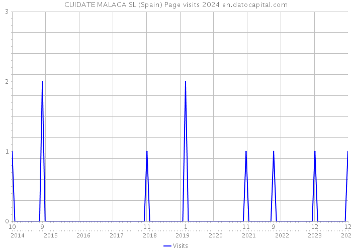 CUIDATE MALAGA SL (Spain) Page visits 2024 