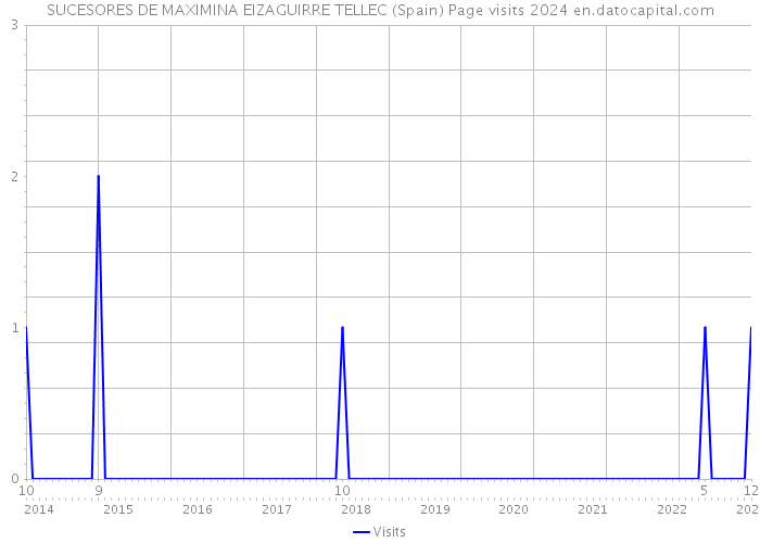 SUCESORES DE MAXIMINA EIZAGUIRRE TELLEC (Spain) Page visits 2024 