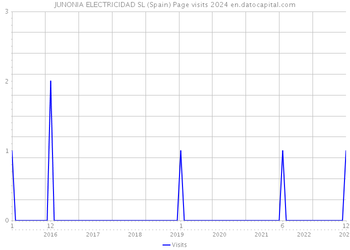JUNONIA ELECTRICIDAD SL (Spain) Page visits 2024 
