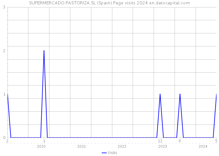 SUPERMERCADO PASTORIZA SL (Spain) Page visits 2024 