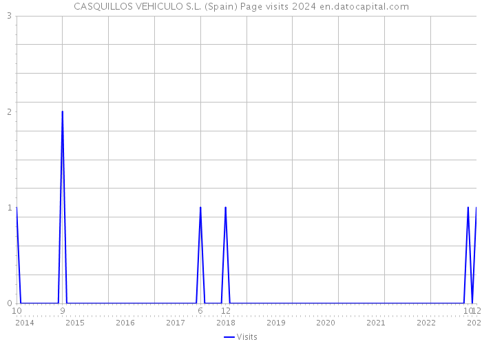 CASQUILLOS VEHICULO S.L. (Spain) Page visits 2024 