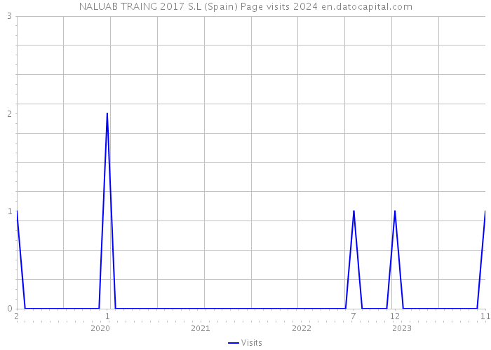 NALUAB TRAING 2017 S.L (Spain) Page visits 2024 