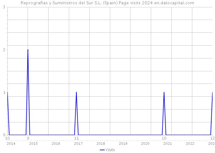 Reprografias y Suministros del Sur S.L. (Spain) Page visits 2024 