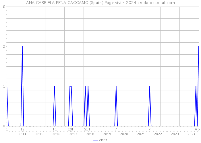 ANA GABRIELA PENA CACCAMO (Spain) Page visits 2024 