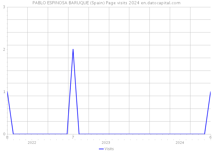 PABLO ESPINOSA BARUQUE (Spain) Page visits 2024 